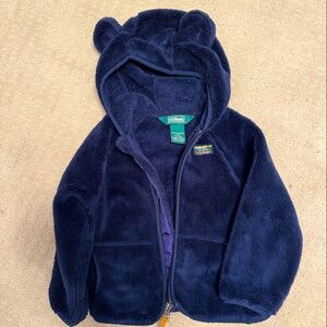 LL Bean 12-18 month teddy bear fleece